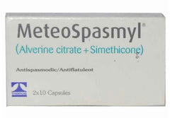 ORGMAX MeteoSpasmyl soft capsules in use suggest bloating relief during daily meals.