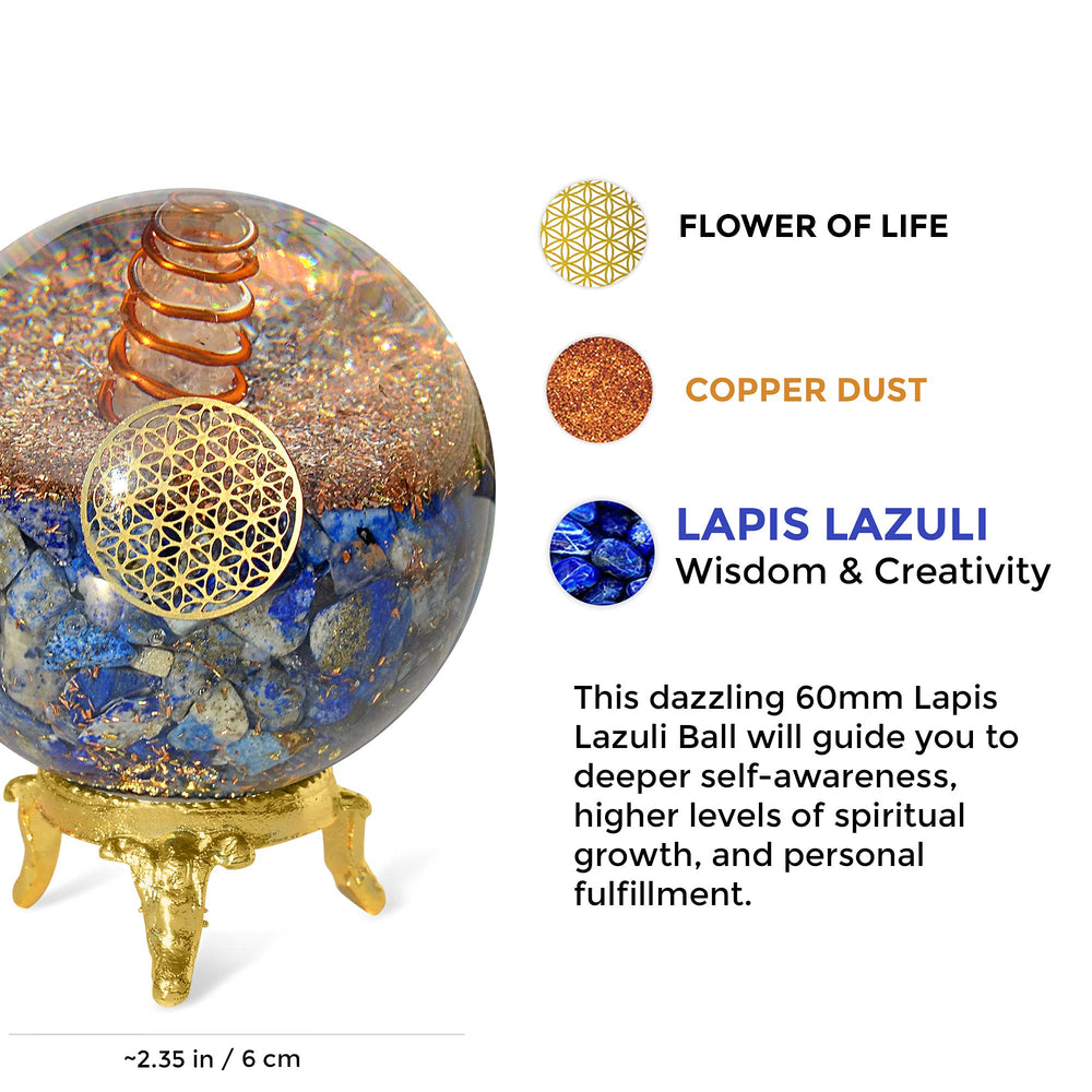 Third Eye Chakra ball promotes clarity and thoughtful decisions in daily tasks.