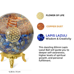 Third Eye Chakra ball promotes clarity and thoughtful decisions in daily tasks.