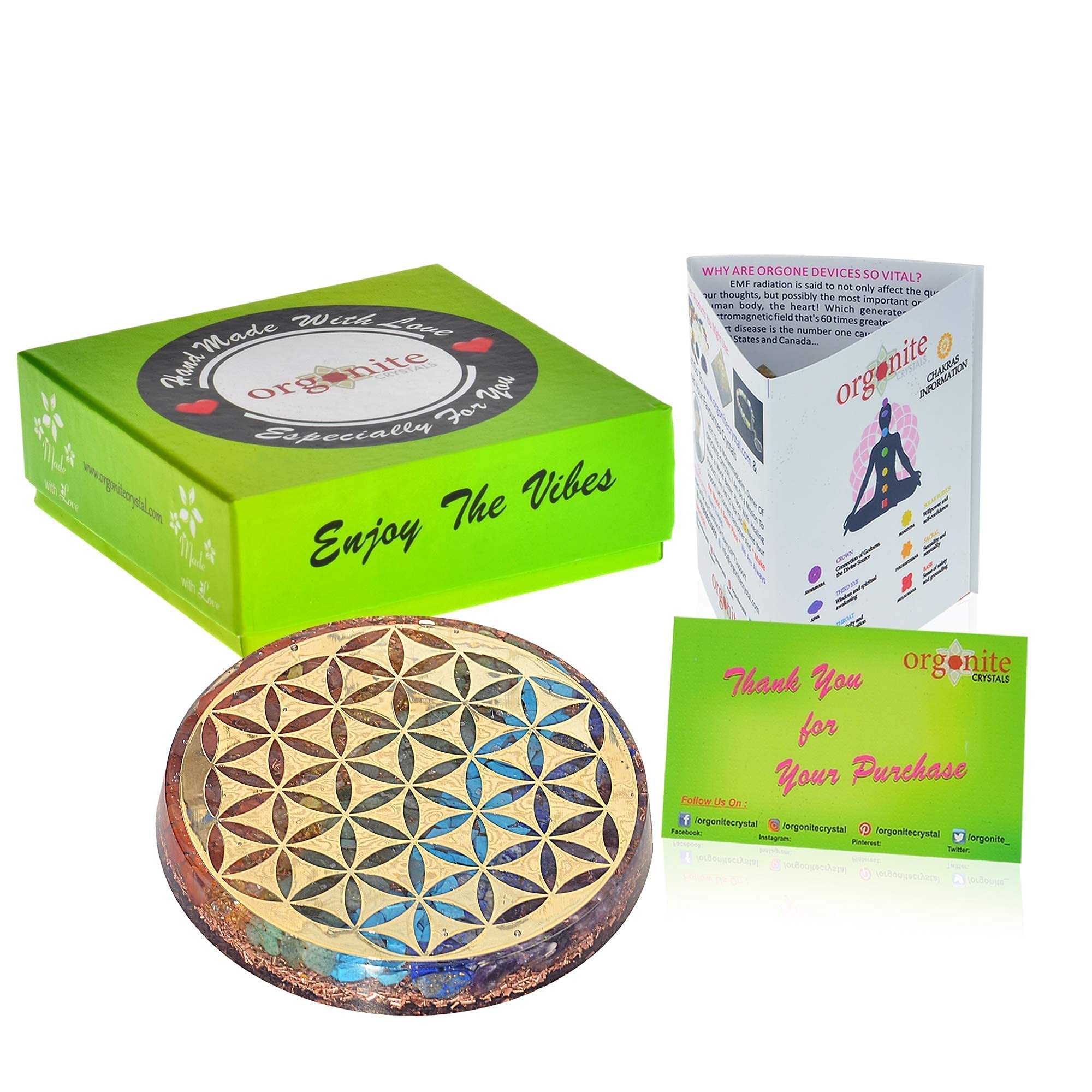 Orgonite Crystal Water Charging Plate enhances ambient atmosphere for daily rituals.