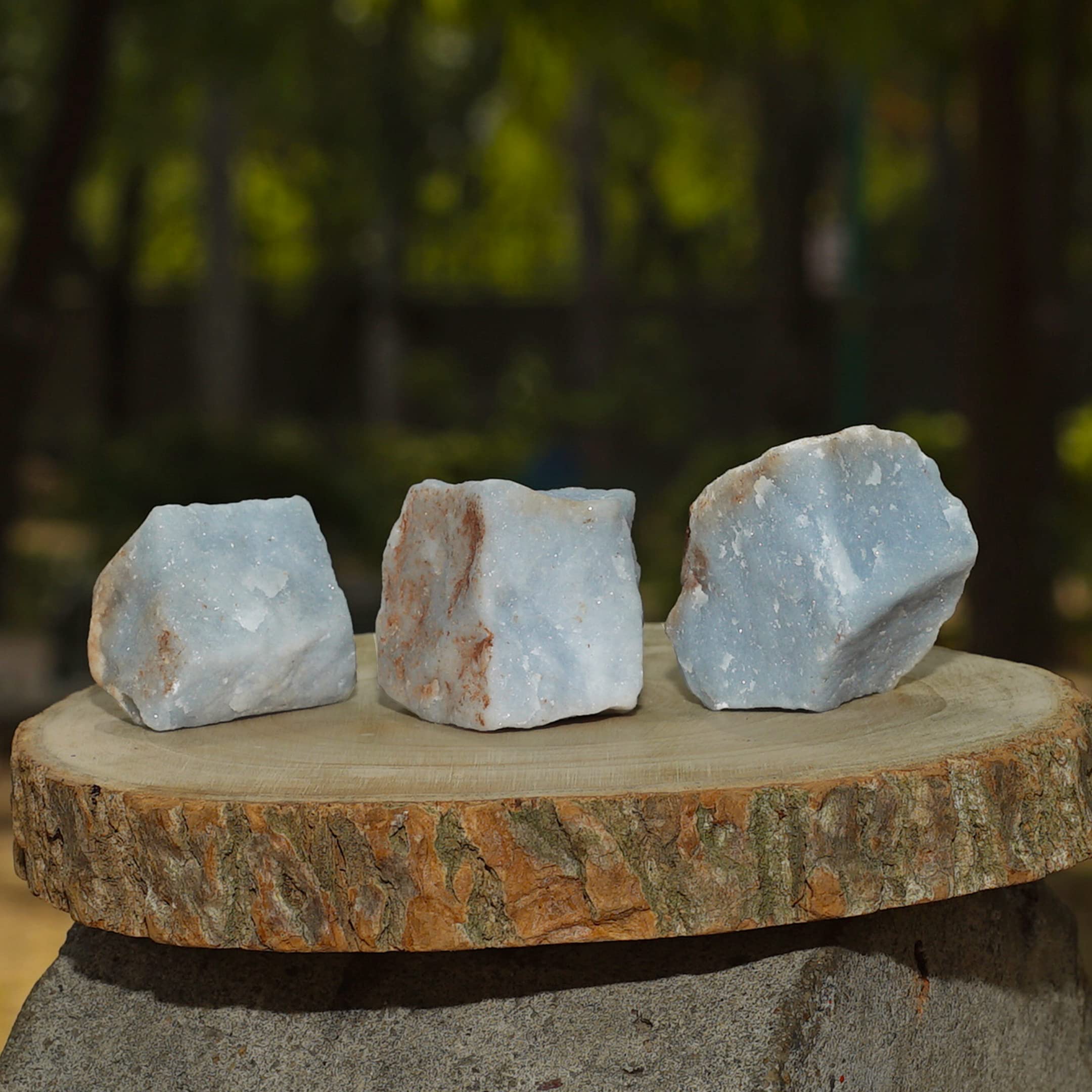 Orgonite Crystals Aquarius Angelite setup aiding creative visualization