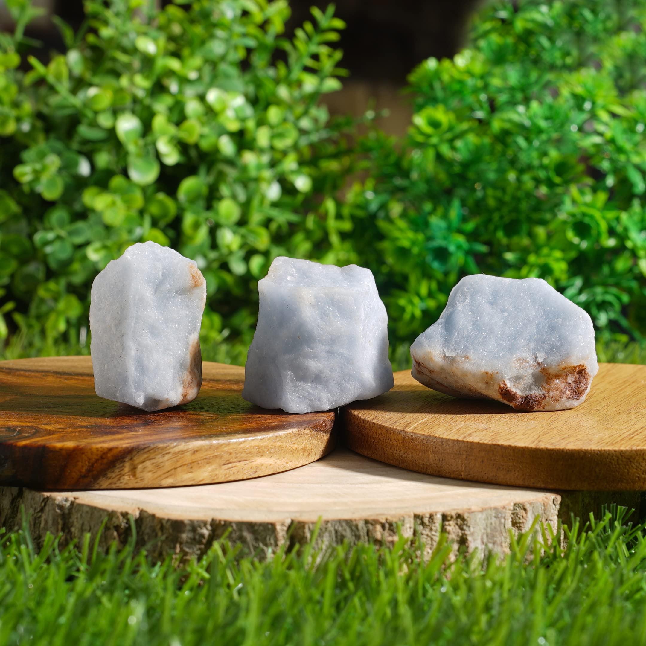 Orgonite Crystals Aquarius Angelite rough stone highlights compassionate clarity