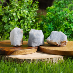 Orgonite Crystals Aquarius Angelite rough stone highlights compassionate clarity