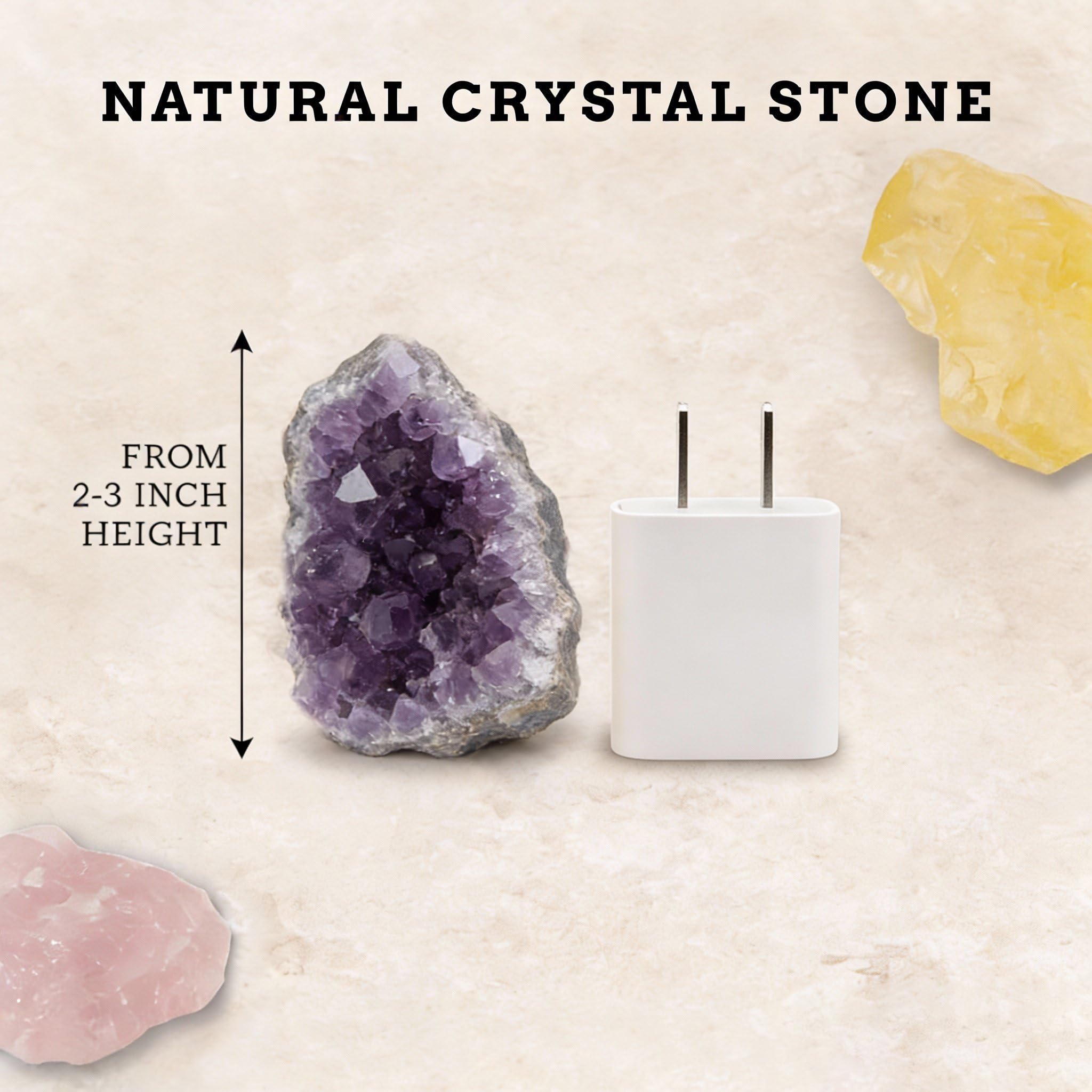 Ori Energy balanced ambience with amethyst crystals for serene home or office.