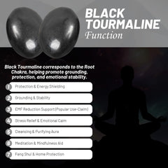 Two Orientrea palm stones arranged in a grid for calm energy.