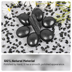 Packaging of Orientrea palm stones shown as a gift-ready set.