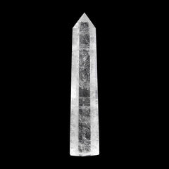 Orientrea Clear Quartz Wand held in hand for relaxation and concentration.