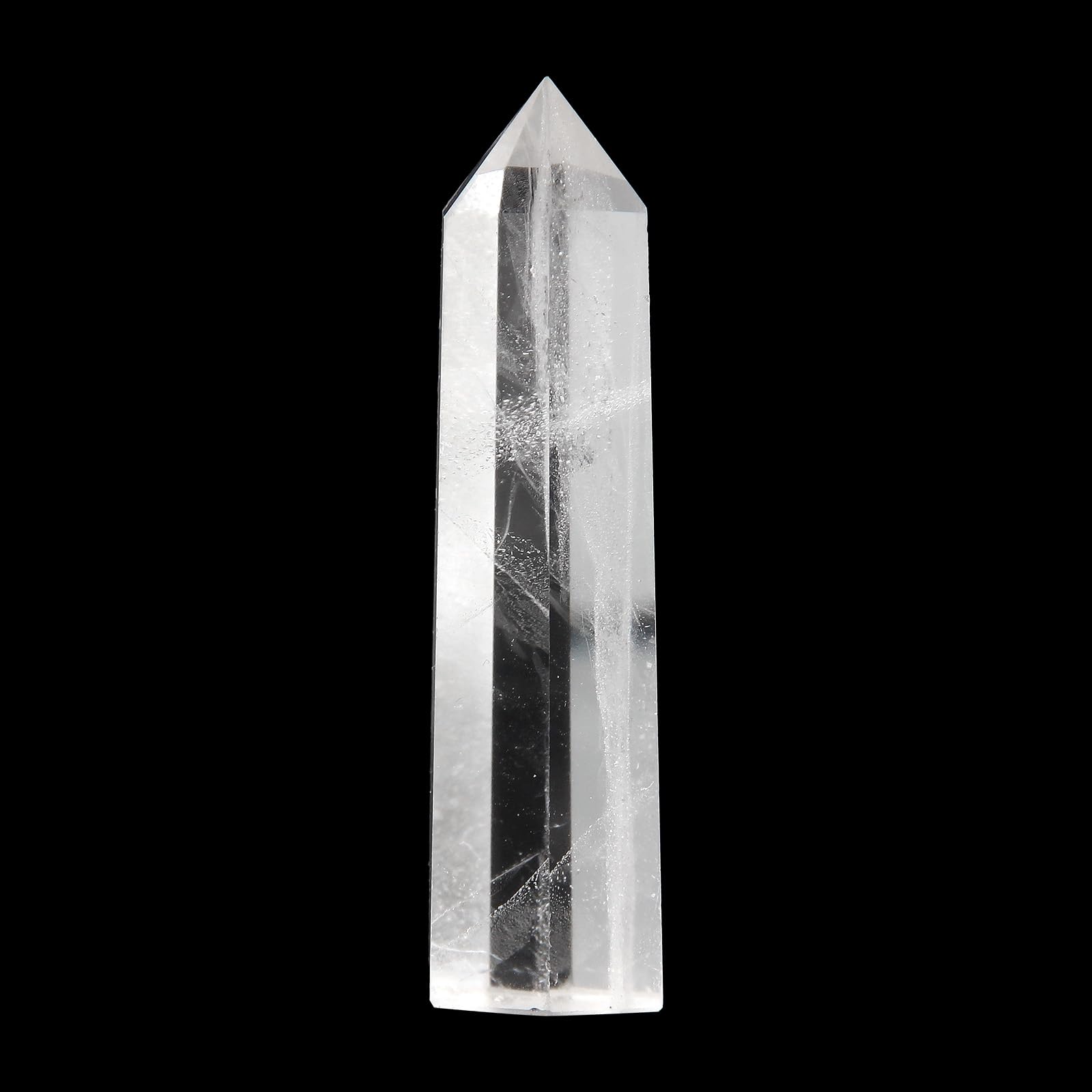 Orientrea Clear Quartz Wand held in hand for meditation focus