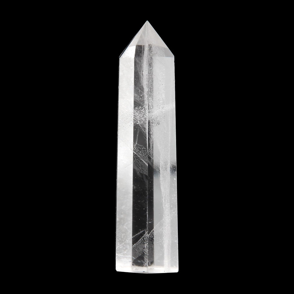 Orientrea Clear Quartz Wand held in hand for meditation focus