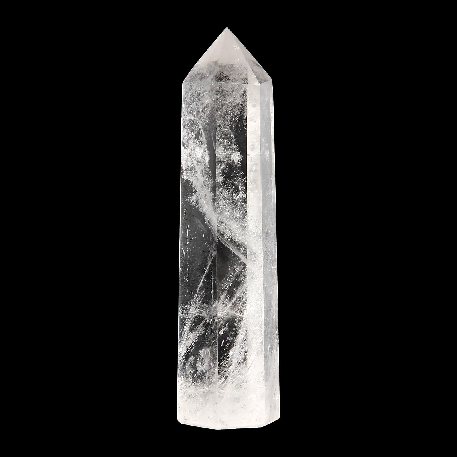 Orientrea polished crystal wand handheld, smooth touch for relaxation