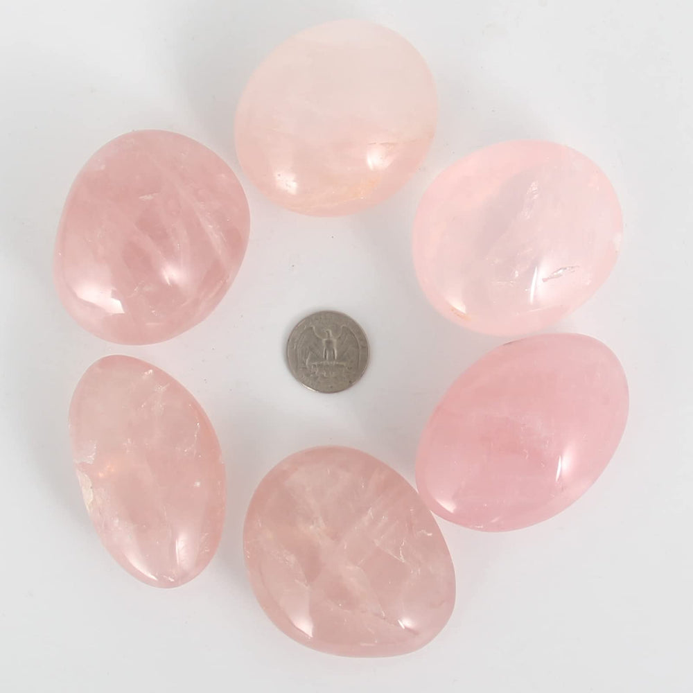 Orientrea Close-up rose quartz texture showing natural color and glow.