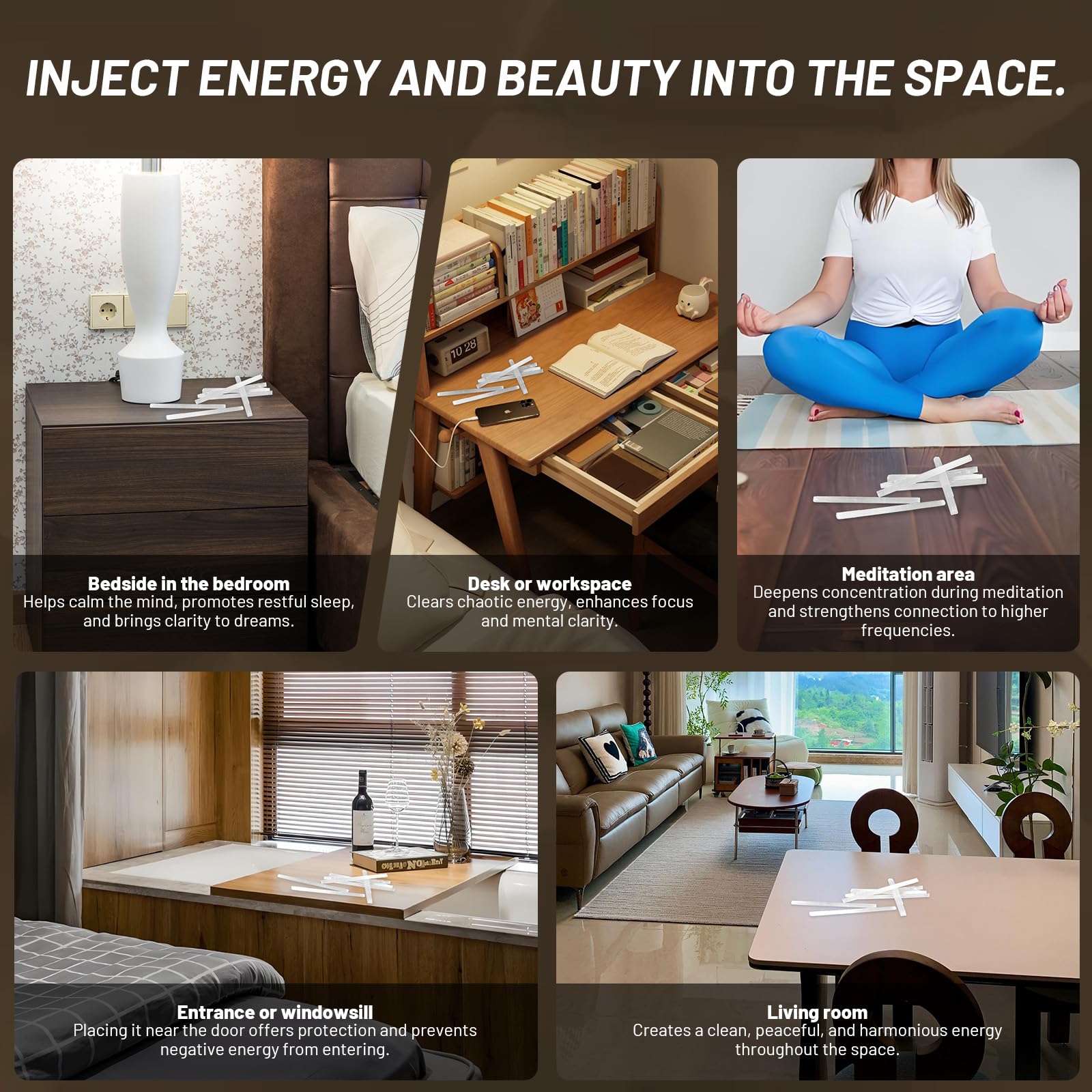 Orientrea energy wand on desk helps clear workspace energy.