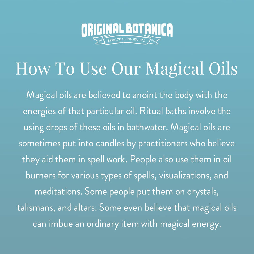 Original Botanica Crossing Oil used for dressing candles to enhance spell work.