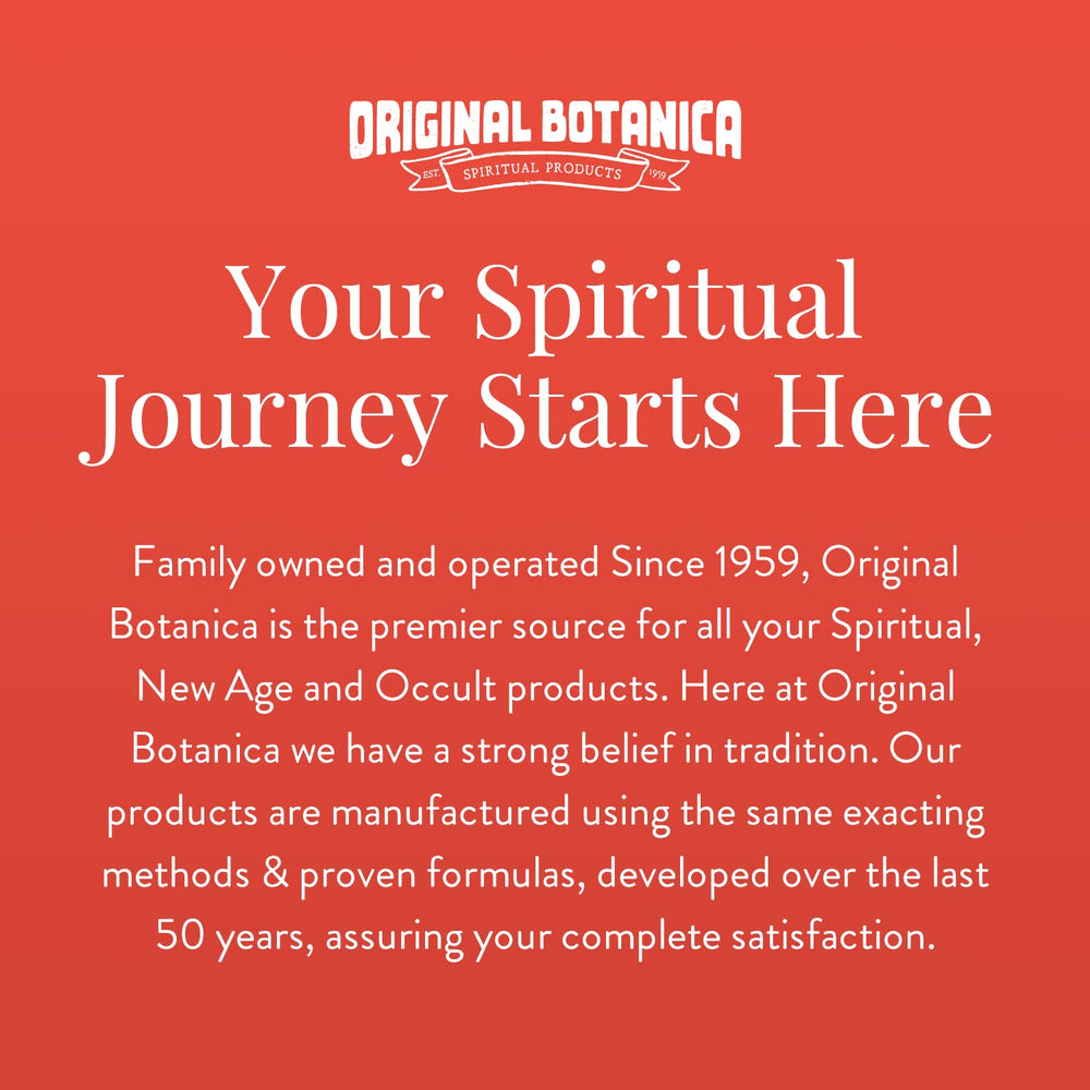 Original Botanica Crossing Oil for hands-on anointing and daily intention setting.