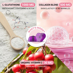 Orinthalixium liposomal glutathione gummies closeup dragon fruit flavor.