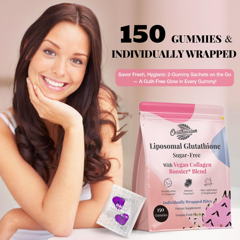 Orinthalixium sugar-free dragon fruit gummies packaging - monk fruit sweetness