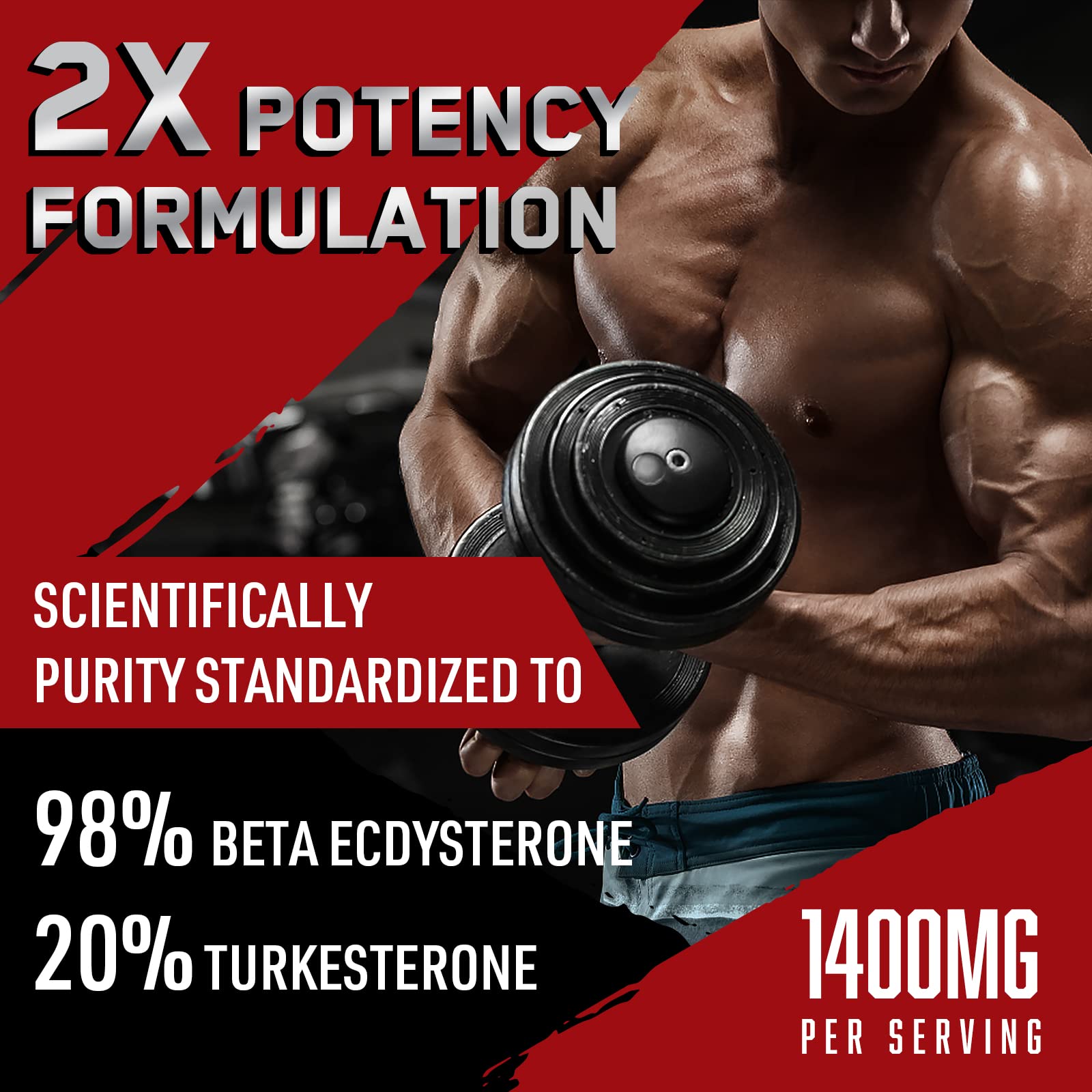Orisilico label closeup shows 98% Beta Ecdysterone and 20% Turkesterone