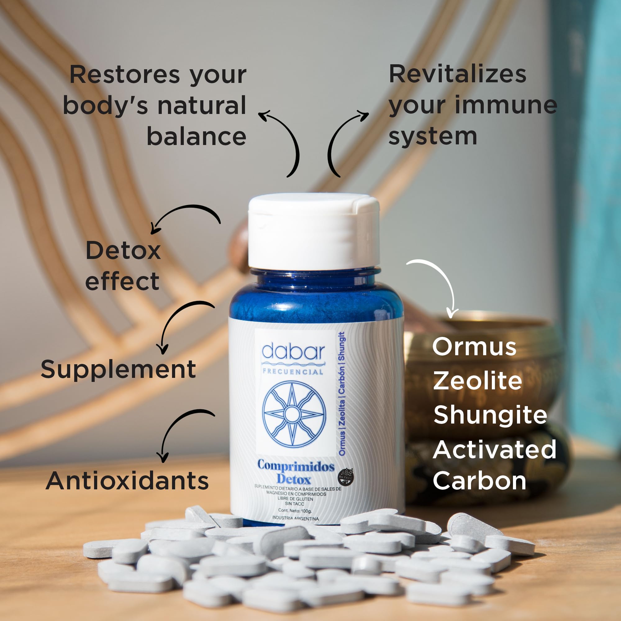 ORMUS Patagonia Argentina Zeolite powder scene showing natural mineral detox support