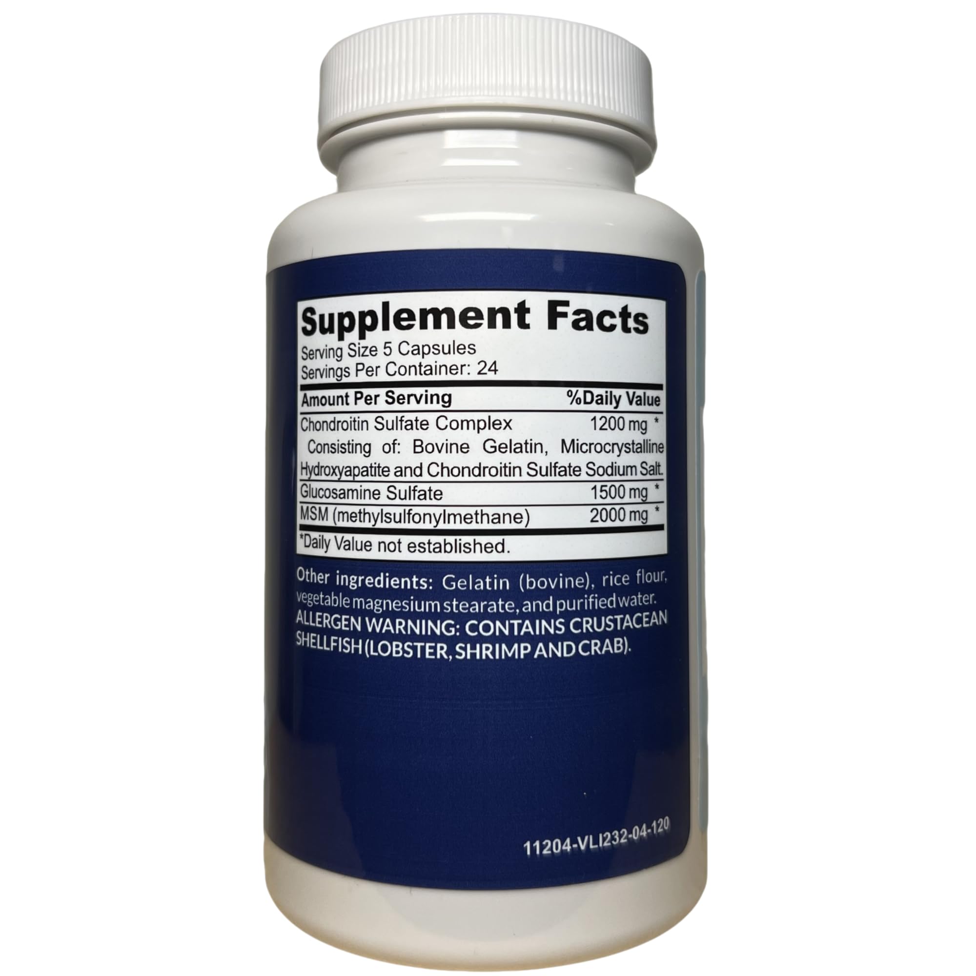 Close-up of ORTHO-VITAMIN Joint Matrix capsules for convenient everyday supplementation.