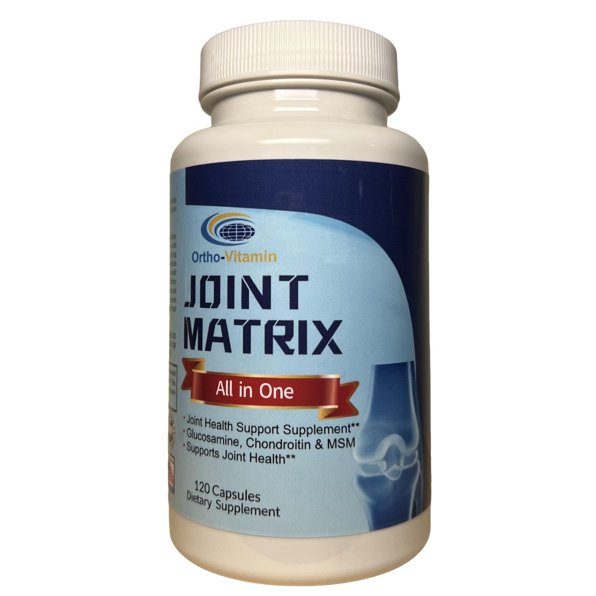 Detailed label image emphasizes glucosamine, chondroitin, and MSM ingredients.