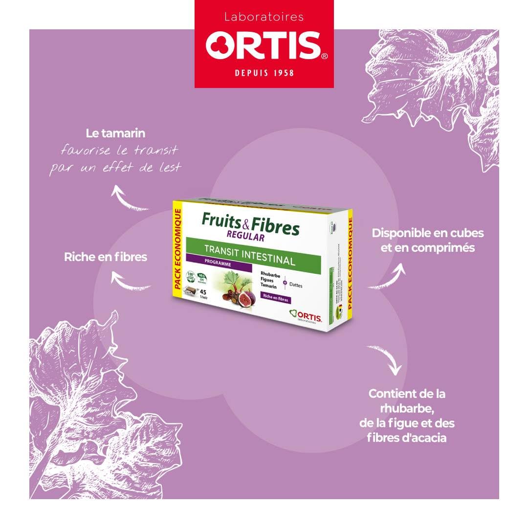 Ortis Fruits & Fibres Regular figs highlight fiber-rich ingredient mix