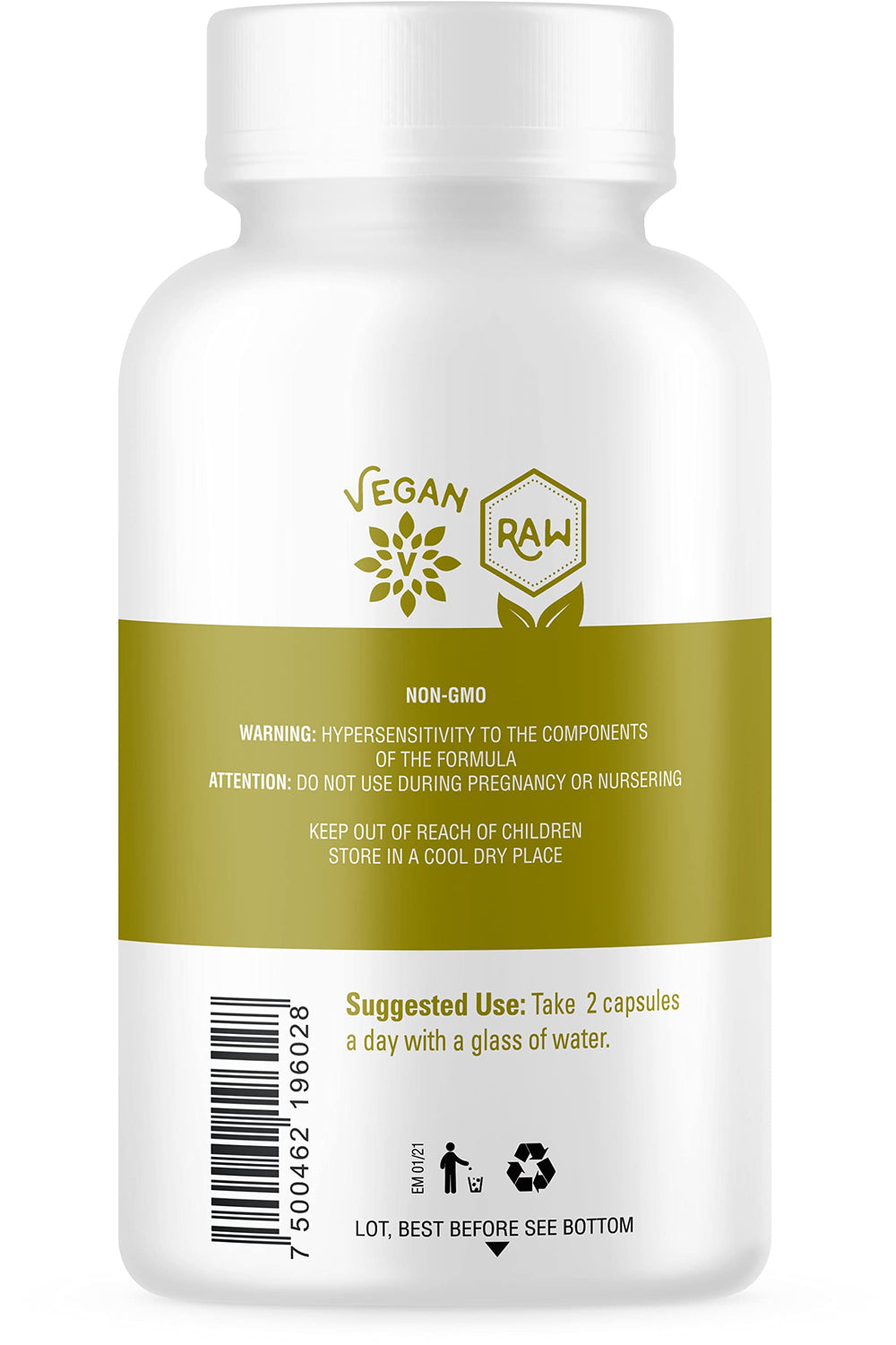 OS Organic Side maca capsules USDA organic guarantee for clean supplement.