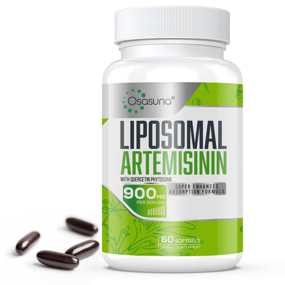 Osasuna liposomal artemisinin bottle highlighting enhanced absorption concept