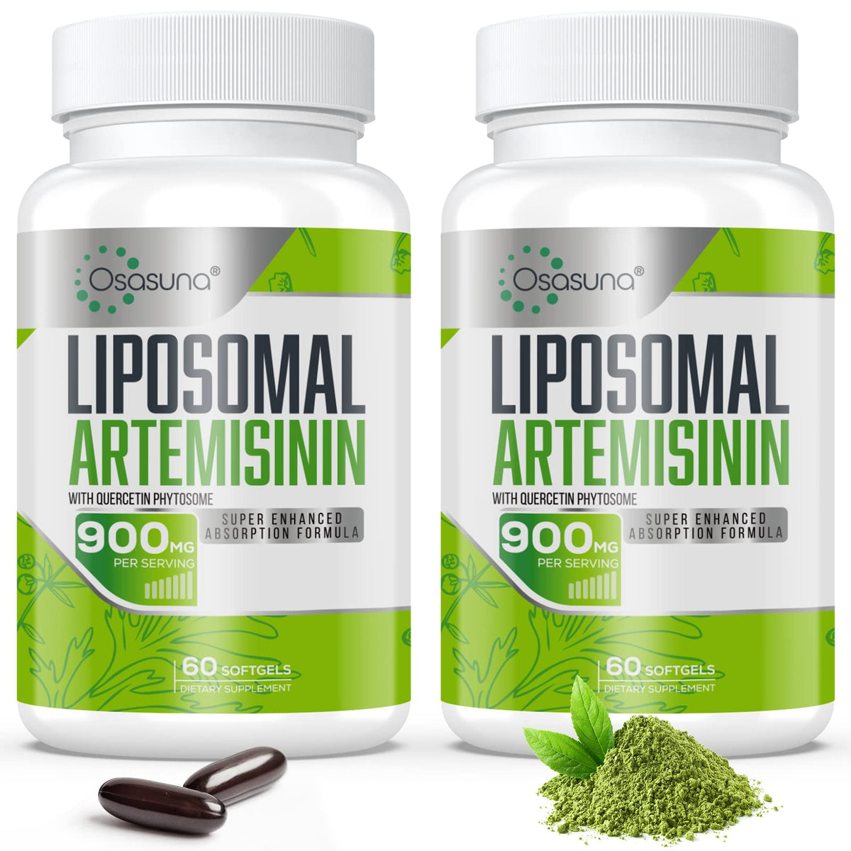 Osasuna liposomal artemisinin bottle pour demonstrates rapid absorption potential