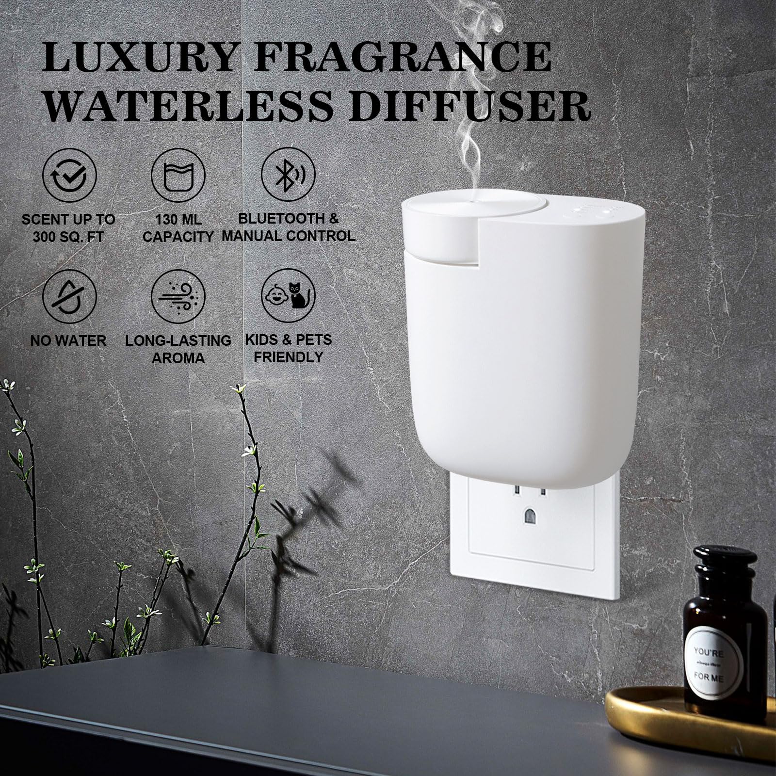 Oscentpro Bluetooth app control diffuser enabling remote scent scheduling