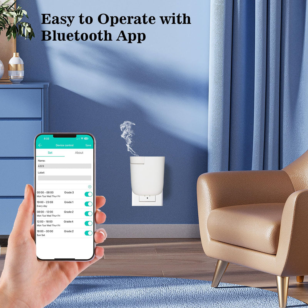 Oscentpro compact modern diffuser fitting a small room up to 500 sq ft