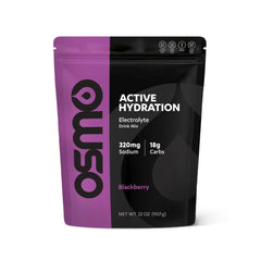 Osmo Active Hydration Black Berry bottle front promoting easy hydration on the go
