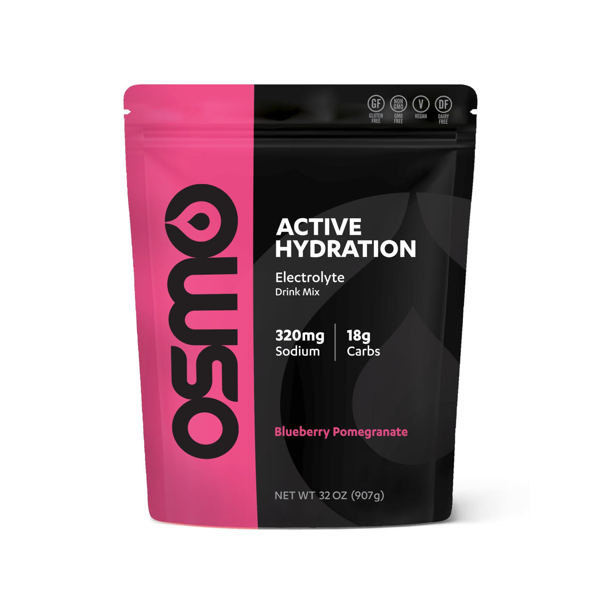 Osmo Active Hydration blueberry powder bag with real fruit flavor for workouts