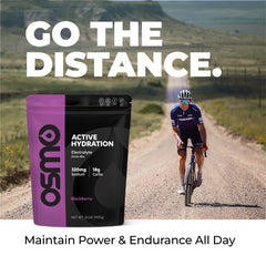 Osmo Active Hydration scoop pouring powder into glass during workout