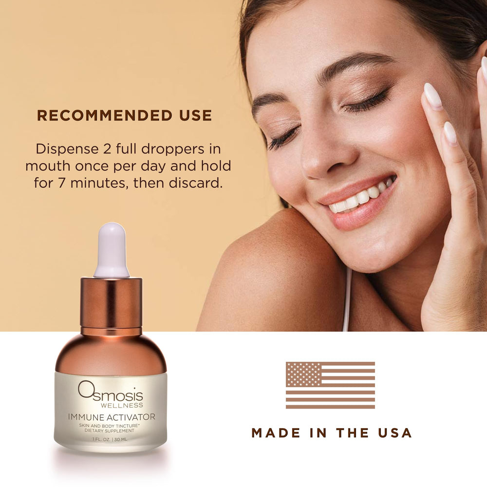 Osmosis Immune Activator label detail highlighting key ingredients.