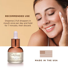 Osmosis Immune Activator label detail highlighting key ingredients.