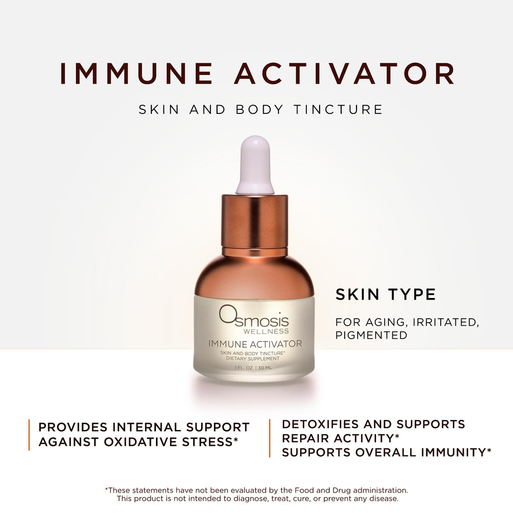 Osmosis Immune Activator pump-dispense action for easy application.