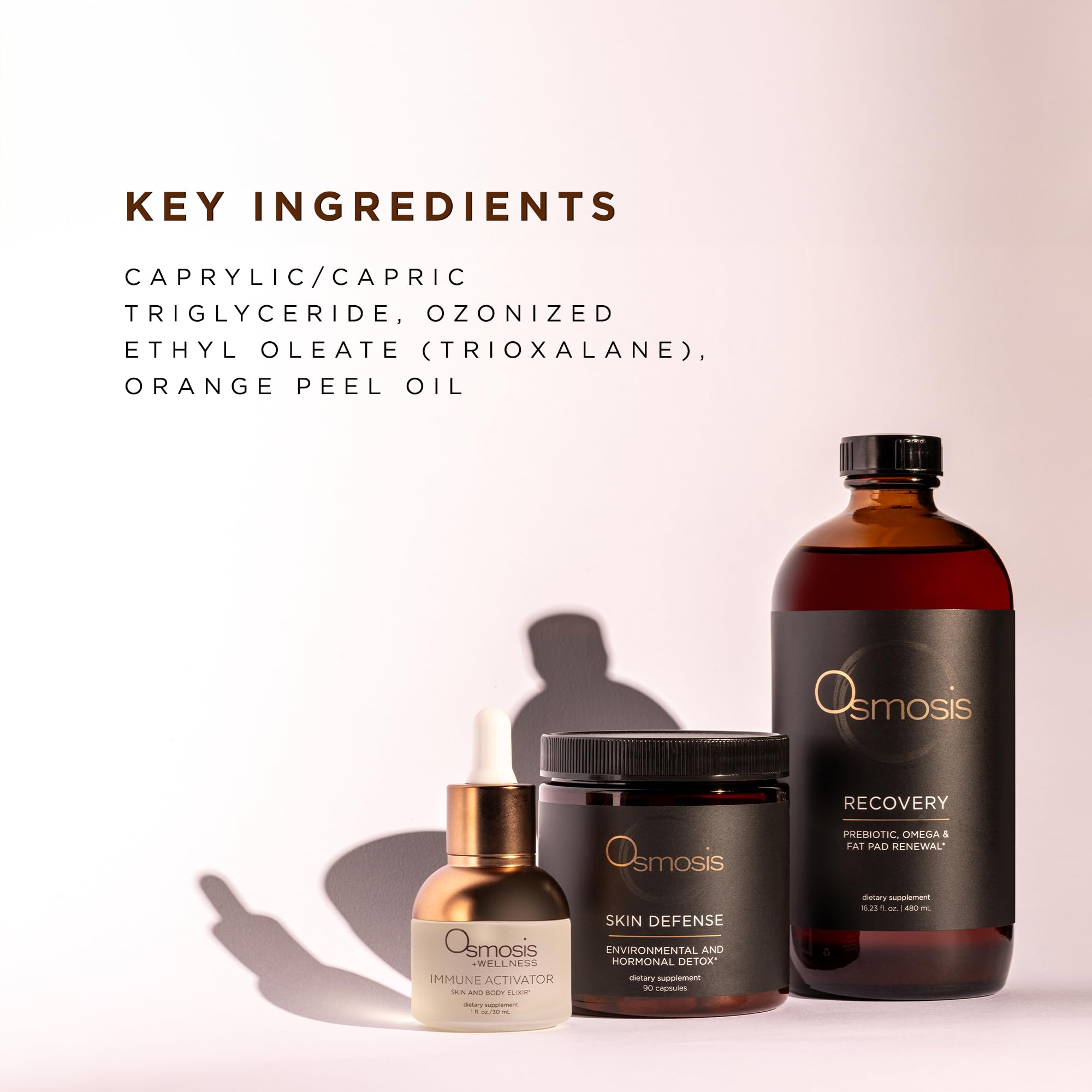 Osmosis Immune Activator texture swirl showing lightweight serum feel.