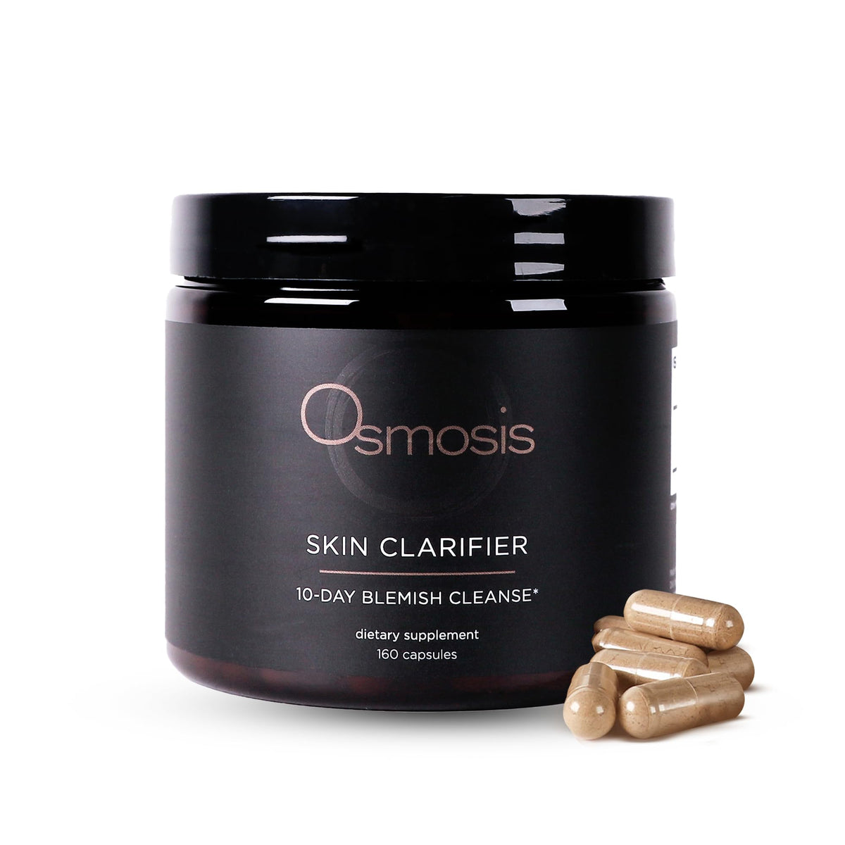 OSMOSIS Skin Clarifier bottle front showing vegan gluten free ingredients for clearer skin