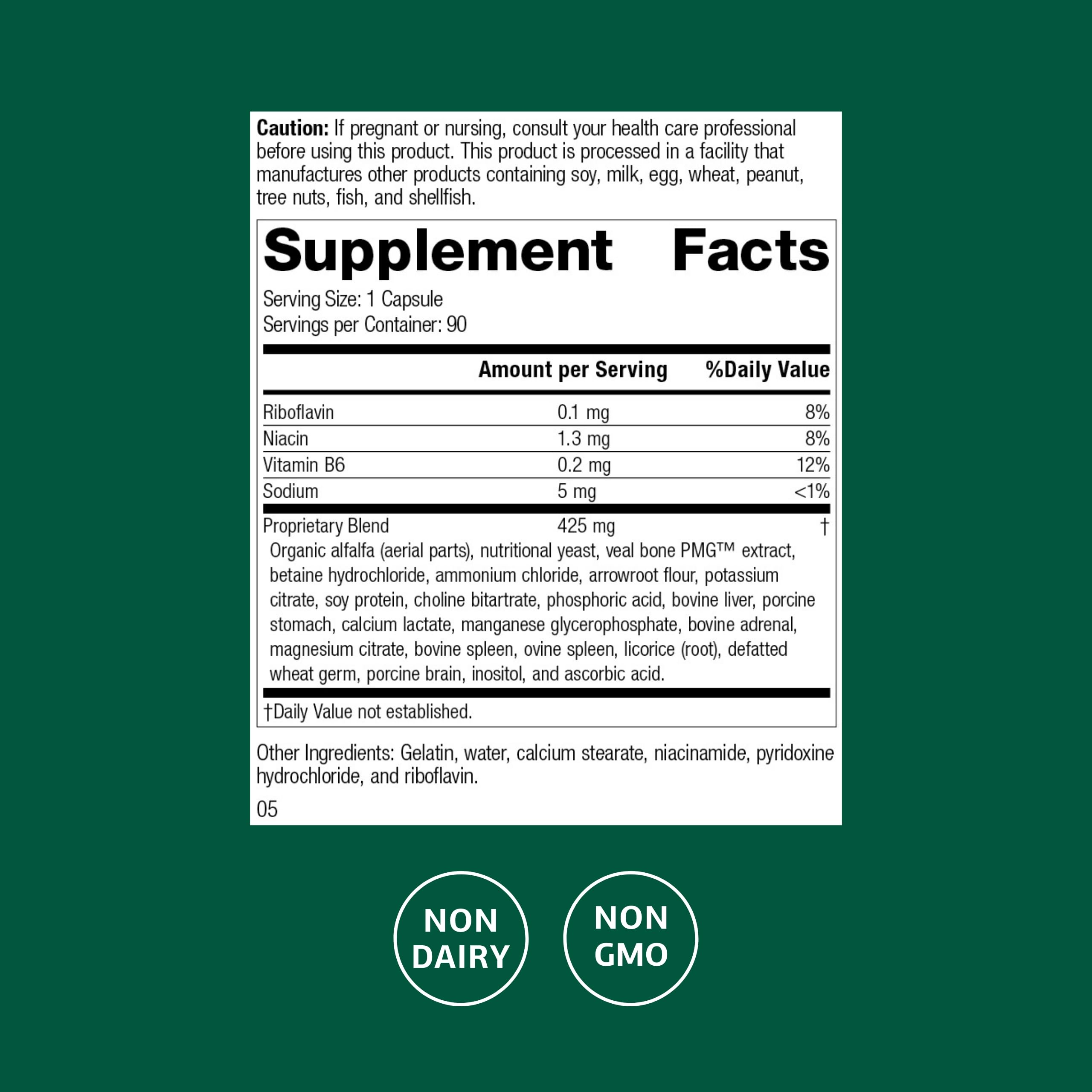 Ostarplex capsules close-up highlighting non-dairy dietary suitability