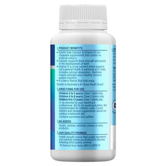 Ostelin Kids Calcium D3 bottle front with berry flavor labeling