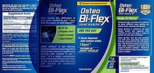 Osteo Bi-Flex coated tablets close-up for easy swallowing.
