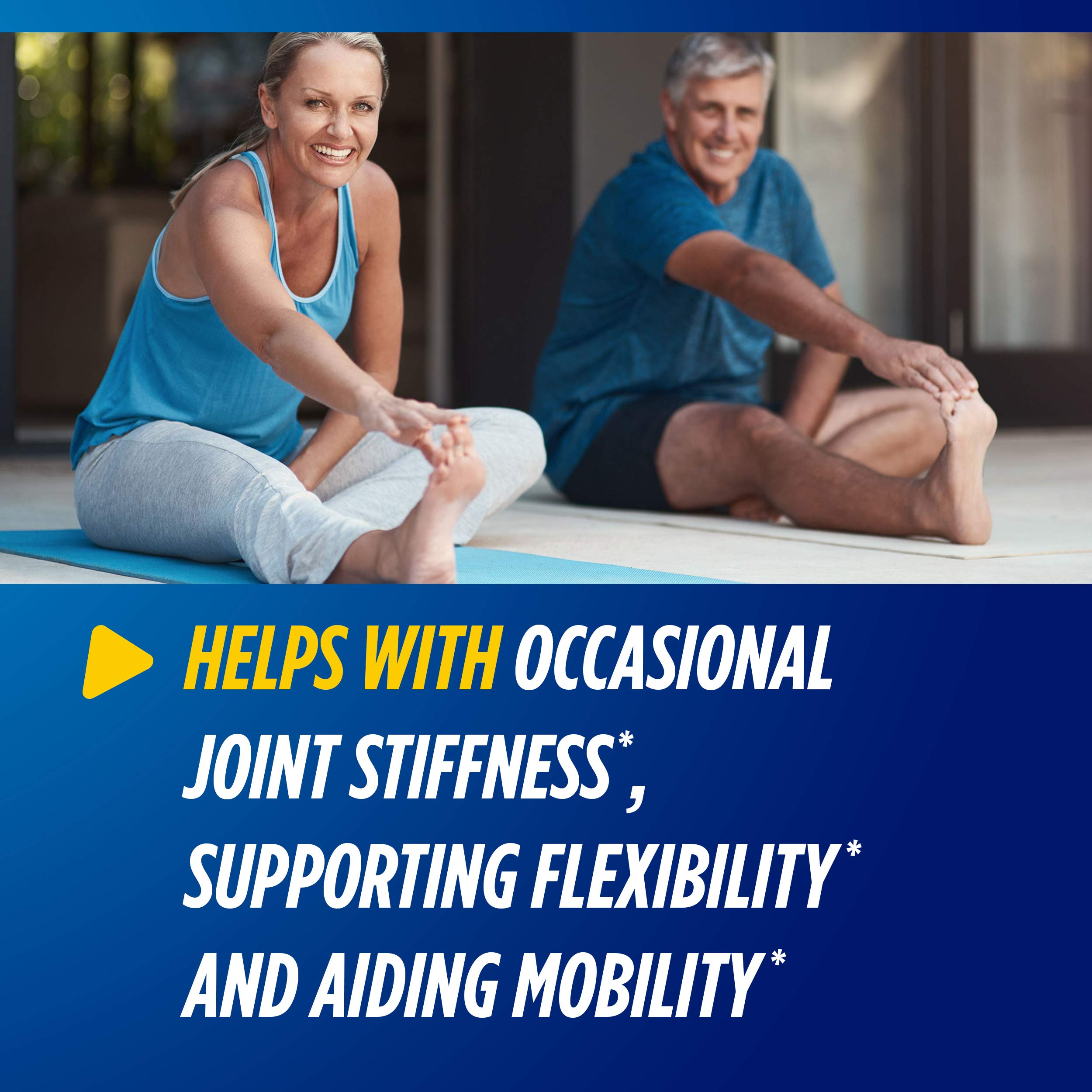 Osteo Bi-Flex glucosamine-chondroitin tablets for cartilage maintenance and comfortable movement.