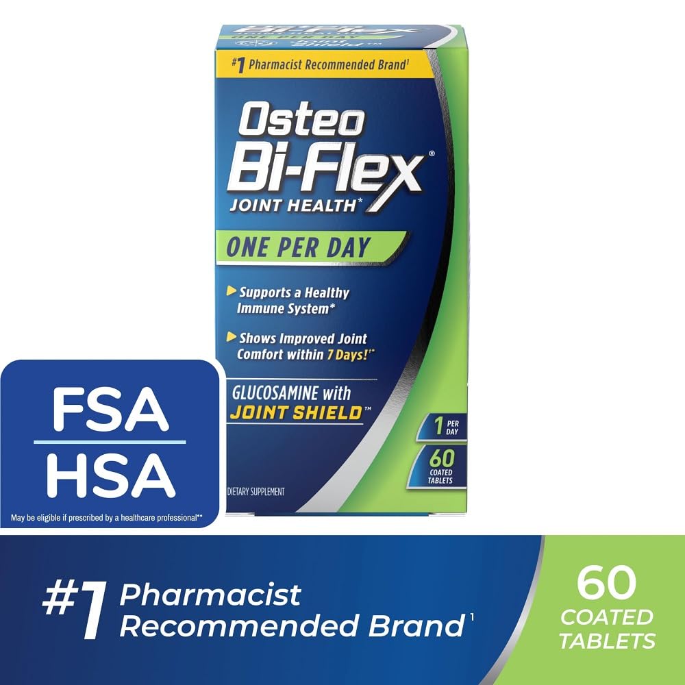 Osteo Bi-Flex packaging and label highlighting ease of use