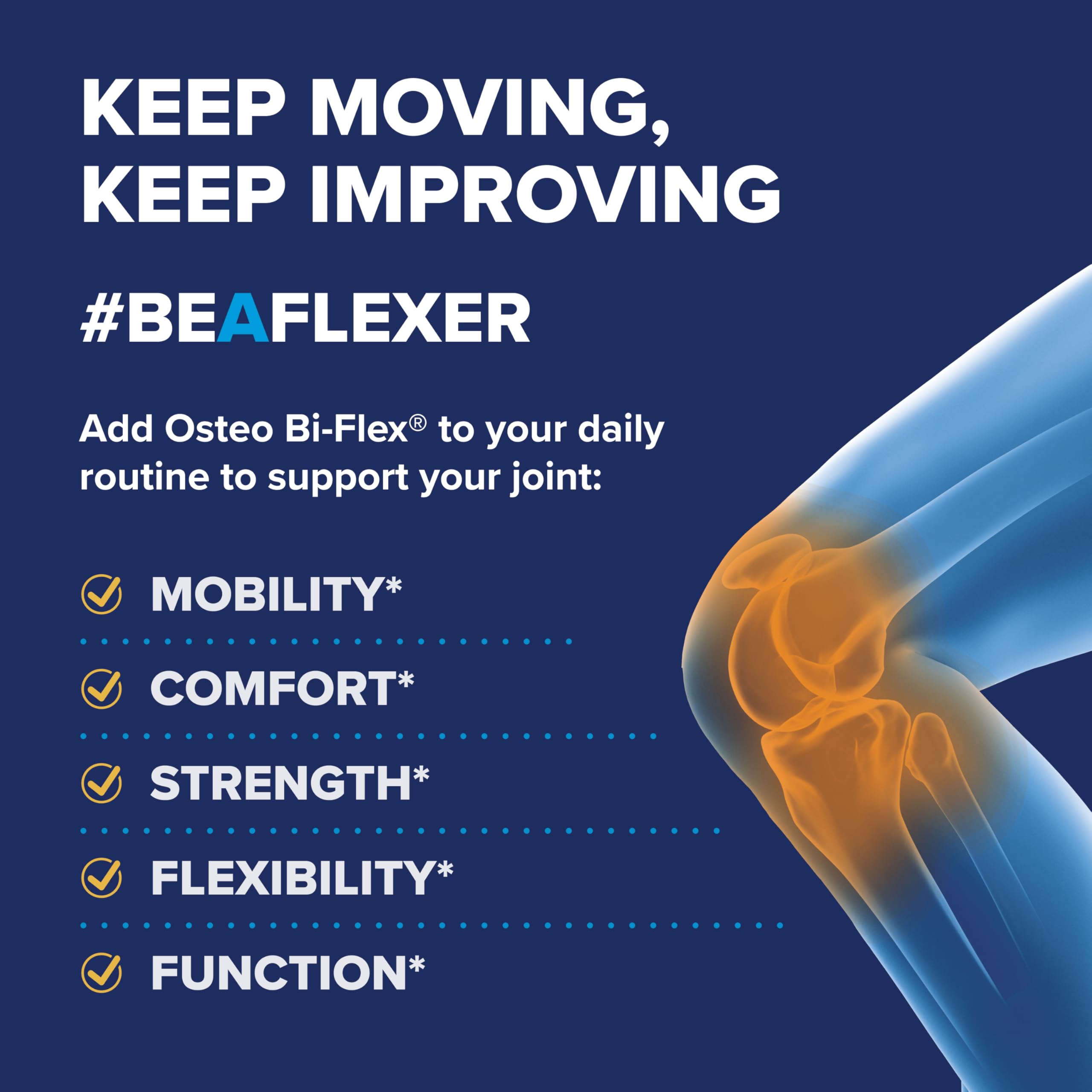 Osteo Bi-Flex packaging and safety seal signaling product integrity.