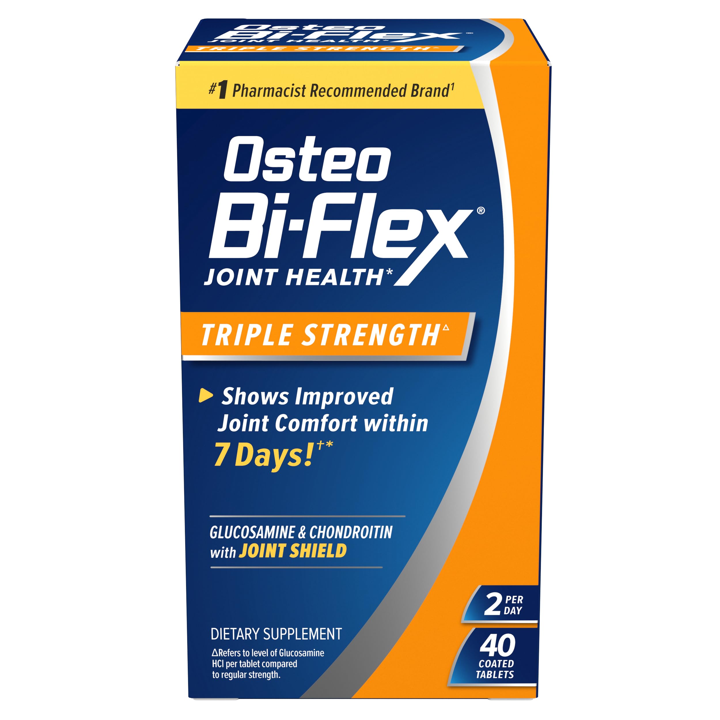 Osteo Bi-Flex Triple Strength bottle with joint comfort focus