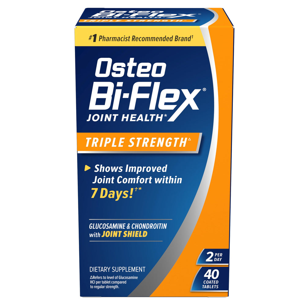 Osteo Bi-Flex Triple Strength bottle with joint comfort focus