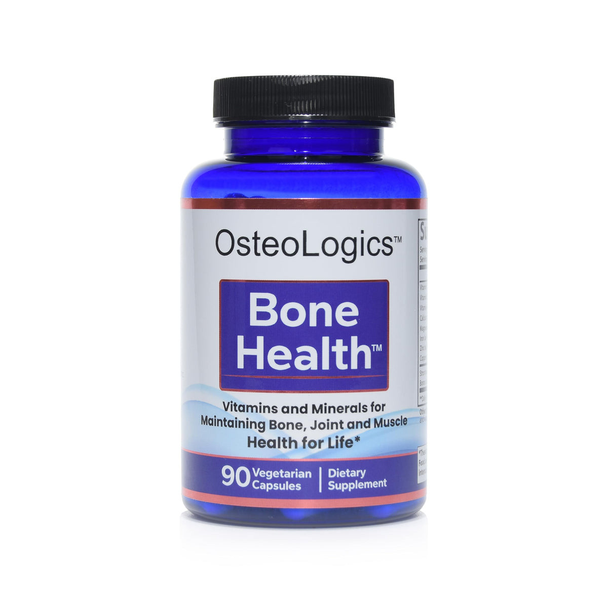 OSTEOLOGICS bone health bottle shown for daily calcium support