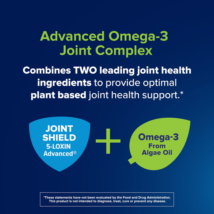 Osteo Bi-Flex Advanced Omega-3 5-Loxin Advanced graphic for joint comfort potential.