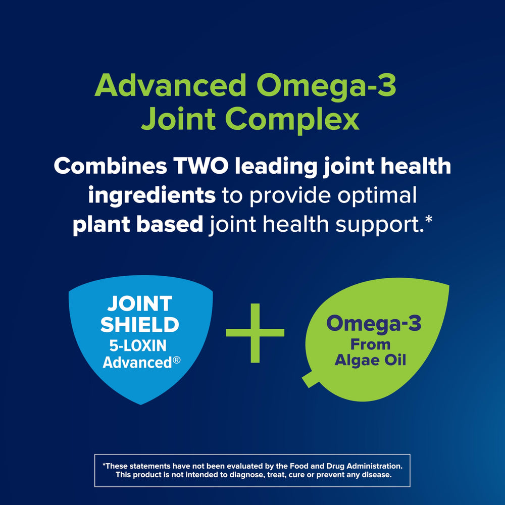Osteo Bi-Flex Advanced Omega-3 5-Loxin Advanced graphic for joint comfort potential.