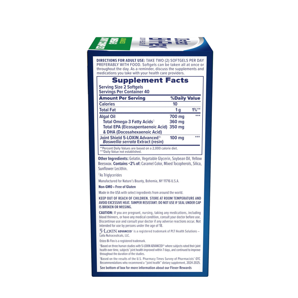 Osteo Bi-Flex Advanced Omega-3 80-count pack highlighting value and daily convenience.
